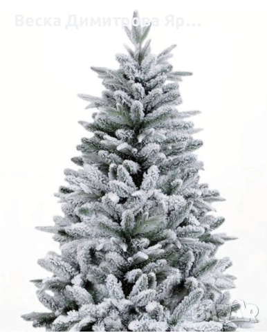 Изкуствена елха K r i n g Melbourne, Цялата заснежена с метална стойка., снимка 14 - Декорация за дома - 52203059