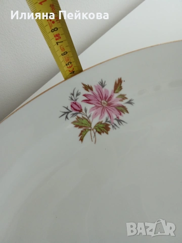 Български порцелан с мотив: "Горски слез", снимка 14 - Сервизи - 53200470