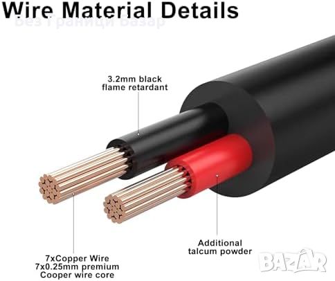 Нов 12V 5м DC Удължителен Кабел 5.5x2.1mm за Охранителни Камери, снимка 9 - Други стоки за дома - 45220285