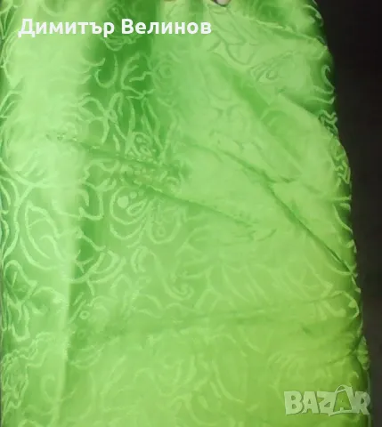 Луксозен Плат Сатен ,цвят зелен , снимка 4 - Платове и дамаски - 41835997