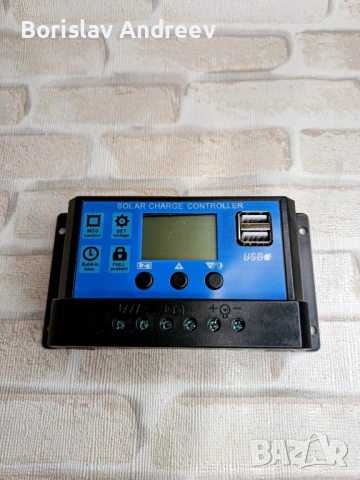 12V/24V 10A 30A PWM соларен контролер за зареждане - регулируем LCD дисплей с таймер, снимка 4 - Друга електроника - 54083740
