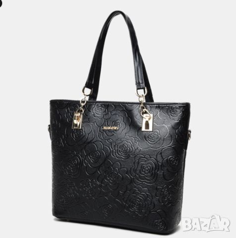 Комплект от 6 броя луксозни дамски чанти /Цвят: Черен;, снимка 18 - Чанти - 46467074