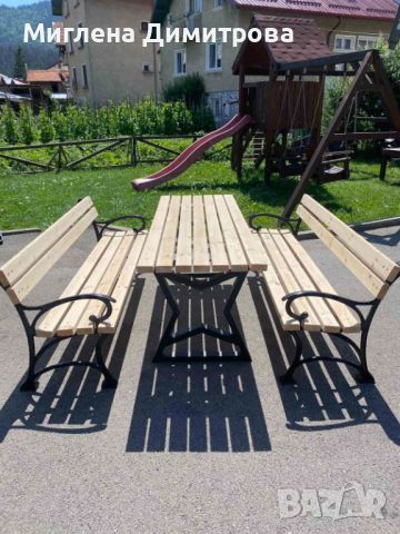 градински комплекти маса и пейки, снимка 3 - Градински мебели, декорация  - 45715563