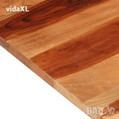 vidaXL Плот за маса, 120x60x(2,5-2,7) см, акациево дърво масив（SKU:327514）, снимка 4 - Маси - 48497802