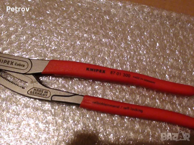 KNIPEX 87 01 300 Cobra - Made in Germany - ЧИСТО НОВИ Клещи Гарги / Директно от Германия / ORIGINAL , снимка 3 - Клещи - 44687567