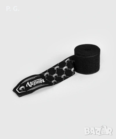 БИНТОВЕ - VENUM MONOGRAM HAND WRAPS 4M- BLACK/WHITE, снимка 3 - Бокс - 53818628