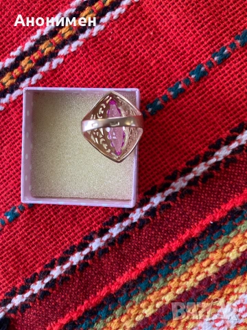 Руски златен пръстен , снимка 3 - Пръстени - 53279349