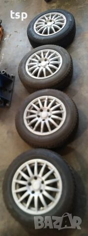Джанти 15" 5x114,3 със зимни гуми 195,65,15, снимка 2 - Гуми и джанти - 53056240