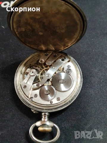 Швейцарски джобен часовник - CHEMIN DEFER TAVANES  ARGENTAN , снимка 14 - Джобни - 48739824