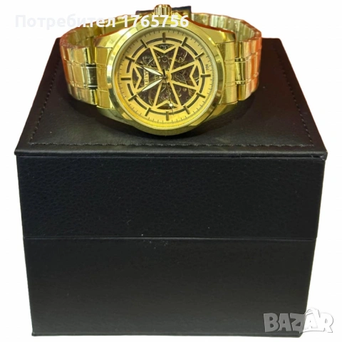 Луксозен мъжки часовник LEIYI с елегантен скелетон дизайн