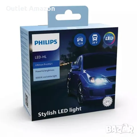 LED крушки Philips 12V LED-HL Ultinon Pro3021, снимка 3 - Аксесоари и консумативи - 47711833