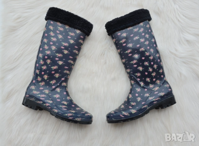 Дамски гумени ботуши №37, снимка 2 - Дамски ботуши - 52316501