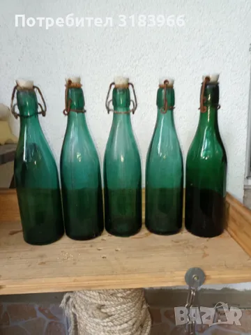 стари бутилки зелени големи лот № 2, снимка 3 - Други ценни предмети - 50072829