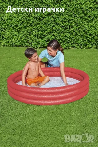Детски басейн Bestway, надуваем, 102 х 25 см, неон, за деца, снимка 6 - Басейни и аксесоари - 49925829