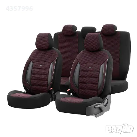 Тапицерия за седалки Otom Sport Plus, PLS103, Черно/бордо