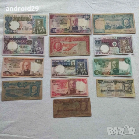 Лот Банкноти от Ангола/Angola-13 броя