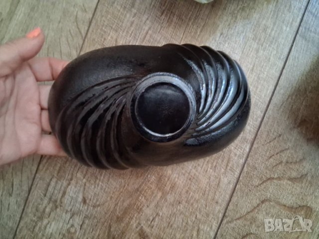 Черно стъкло 6 бр. купучки/чинийки, снимка 5 - Сервизи - 51235926