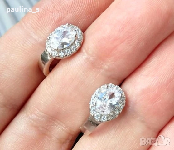 Винтидж / Два чифта / Сребърни обеци с карнеол и марказити и циркони / проба 925 , снимка 8 - Обеци - 37965356