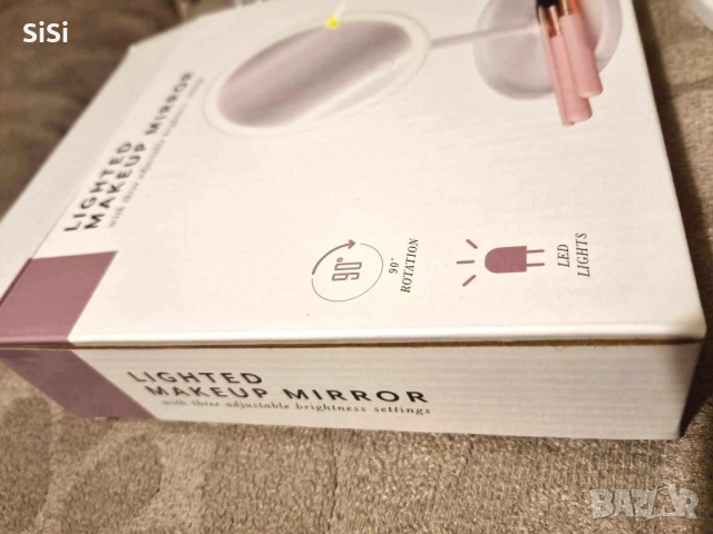 Козметично светещо огледало,ново, снимка 3 - Козметика за лице - 53212386