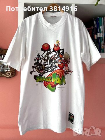 Space Jam Vintage 1996 Nutmeg Warner Bros размер M/L, снимка 1 - Тениски - 46069031