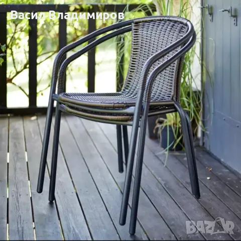 Градински комплект маса и 2 стола, снимка 2 - Градински мебели, декорация  - 49464929