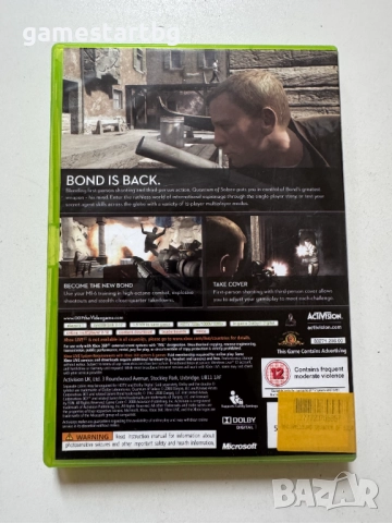 007 Quantum Of Solace за Xbox 360, снимка 2 - Игри за Xbox - 51867310