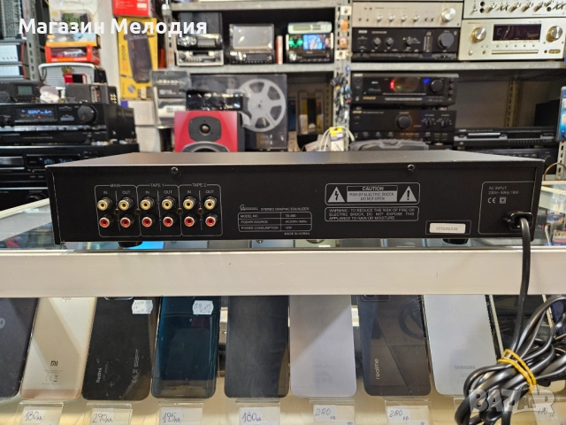 Еквалайзер Conrad Audio TE-980 В отлично техническо и визуално състояние. Стерео графичен еквалайзер, снимка 8 - Еквалайзери - 52810145