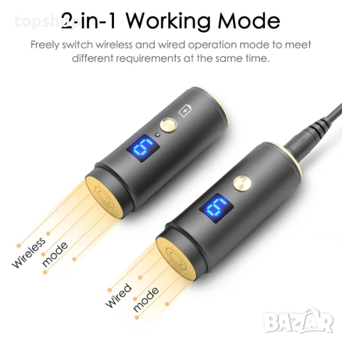 Нов Dr.pen A8S Микронидлинг писалка с 2 броя батерии, безжичен/кабелен режим, 7 патрона 12/18/24/..., снимка 5 - Друга електроника - 51765224