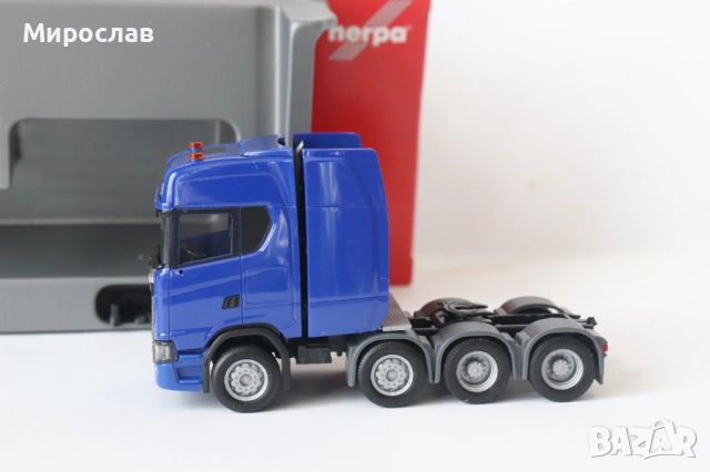 HERPA H0 1/87 SCANIA ВЛЕКАЧ КАМИОН МОДЕЛ, снимка 3 - Колекции - 53644736