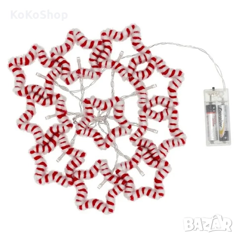 Коледна светлинна верига-135 см./коледен гирлянд със светлини, снимка 2 - Декорация за дома - 52227228