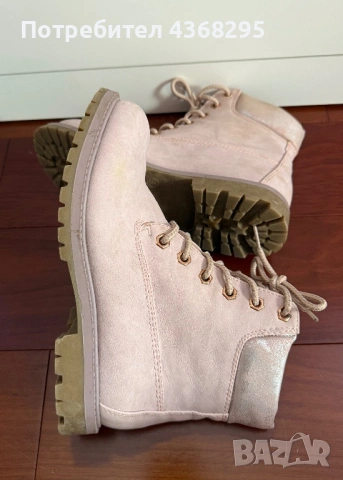 Боти розови еко кожа номер 36, снимка 5 - Дамски боти - 53525530