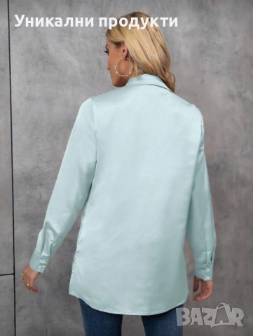 Сатенена риза Old money, снимка 2 - Ризи - 52827197