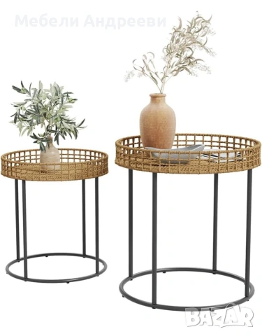 Комплект ратанови холни масички Vicco 7005, снимка 7 - Маси - 53762543