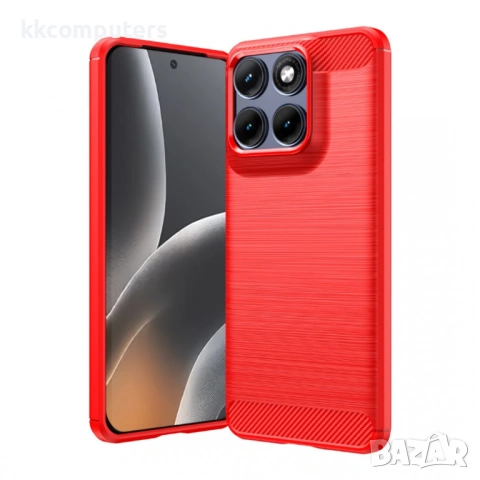 Карбонов TPU Калъф за Motorola Edge 70 Fusion+ 5G / Fusion 5G - Четкана текстура, Антиотпечатък, 3 ц, снимка 3 - Калъфи, кейсове - 54124791