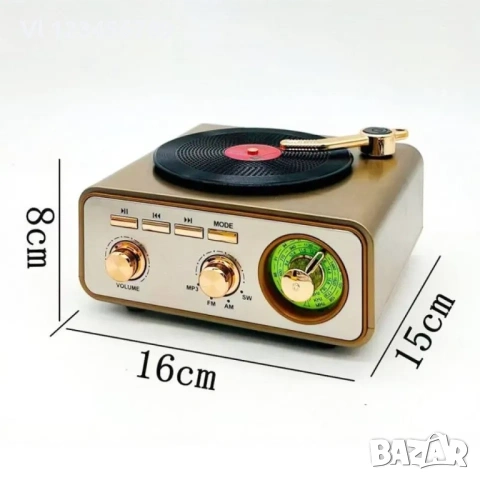 3 вълново ретро радио Meier MD-1217 BT- AM, FM, SW+USB/TF, снимка 3 - Радиокасетофони, транзистори - 53834823