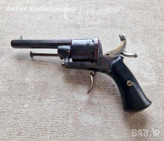Револвер, пистолет от 1870-80, Оръжие от Белгия, подарък за мъж, снимка 3 - Антикварни и старинни предмети - 45905383
