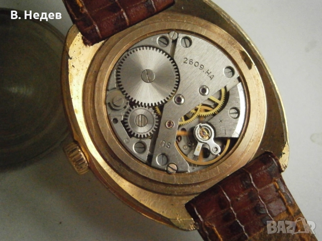 RAKETA/Versailles; Версай/; кал. 2609, XL каса 39,0мм, Au, СССР, ТОП!, снимка 9 - Мъжки - 52348435