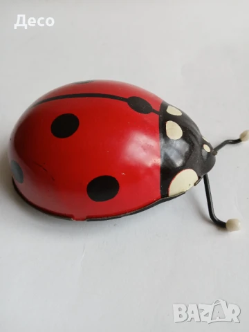 Стара руска тенекиена играчка калинка., снимка 3 - Колекции - 51171121