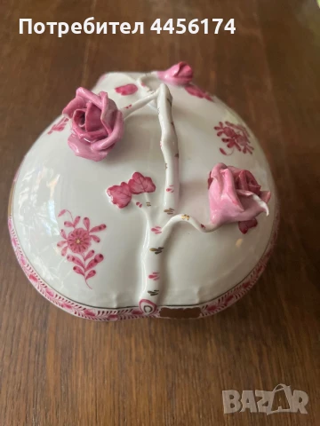 Унгарски порцелан Herend с декор “Apponyi” “Chinese bouquet - Pink”💗 , снимка 5 - Други - 50556159