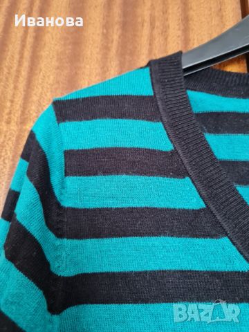 Тънък пуловер в райе, снимка 3 - Блузи с дълъг ръкав и пуловери - 45994620