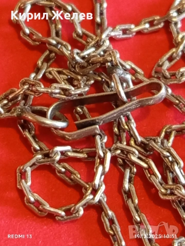 Елегантно сребърно синджирче нежно финно много красиво 52429, снимка 4 - Колиета, медальони, синджири - 52845646