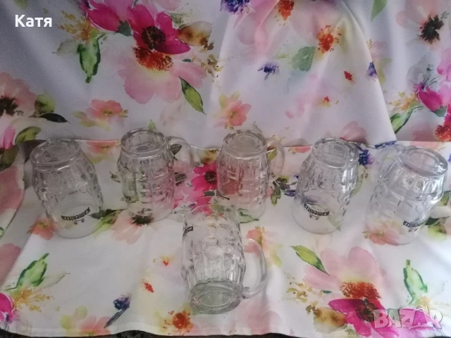 Халби за бира-6броя,рекл. Каменица., снимка 6 - Чаши - 50671704