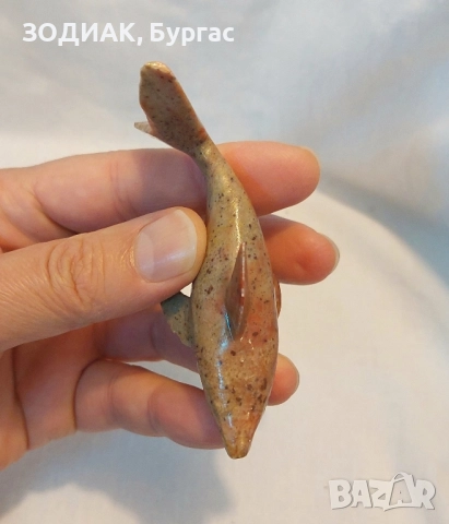 Мраморна Фигура АКУЛА, снимка 3 - Колекции - 49302776