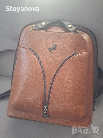 Дамска кожена раница Miami Polo Club