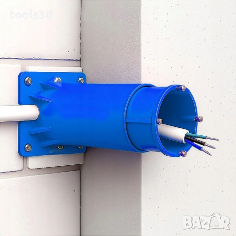 Регулируема конзолна кутия за вграждане за стиропор 10 см.