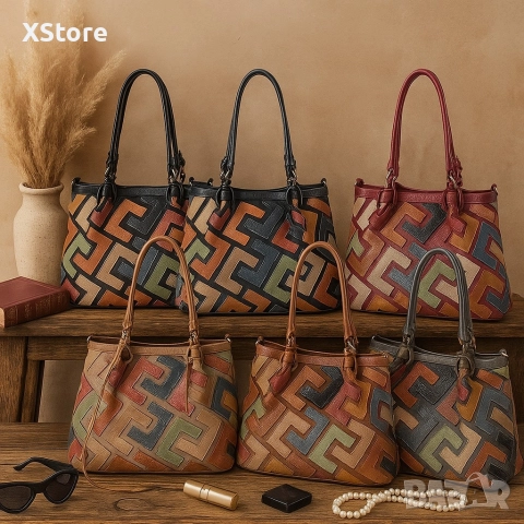 Дамска чанта с многоцветен дизайн – простор, организация и стил в едно