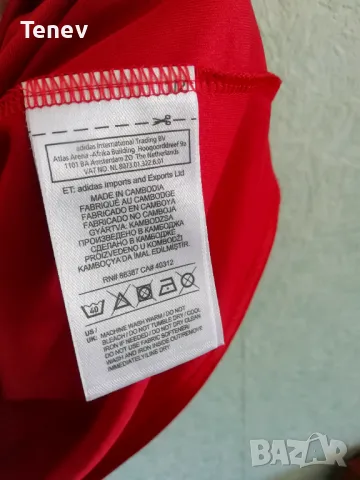 Adidas Climalite нова оригинална червена тениска фланелка размер L, снимка 9 - Тениски - 49966414
