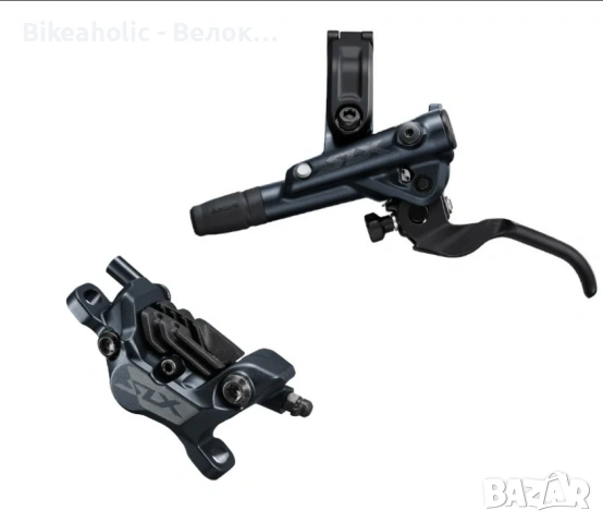 Комплект спирачки Shimano SLX BR-M7120 4-бутални 950mm/1700mm, снимка 2 - Части за велосипеди - 53788792
