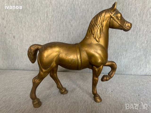 месингова статуетка на кон , снимка 3 - Статуетки - 45700068