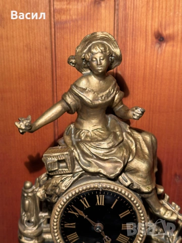 Каминен часовник , снимка 6 - Антикварни и старинни предмети - 54246498